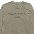 Grosse Pointe Woods, Michigan Hometown Long-Sleeve