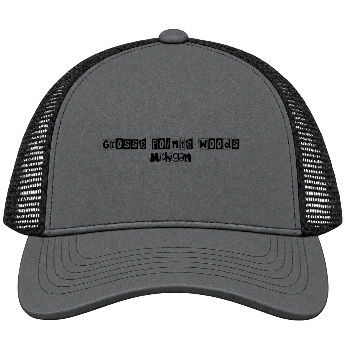 Grosse Pointe Woods, Michigan Hometown Trucker Cap