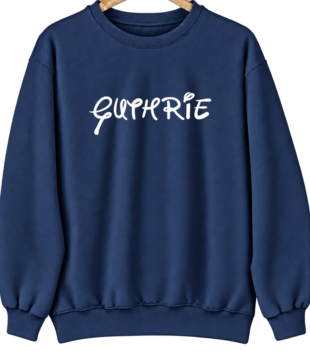 Guthrie, Texas Hometown Crewneck — Navy