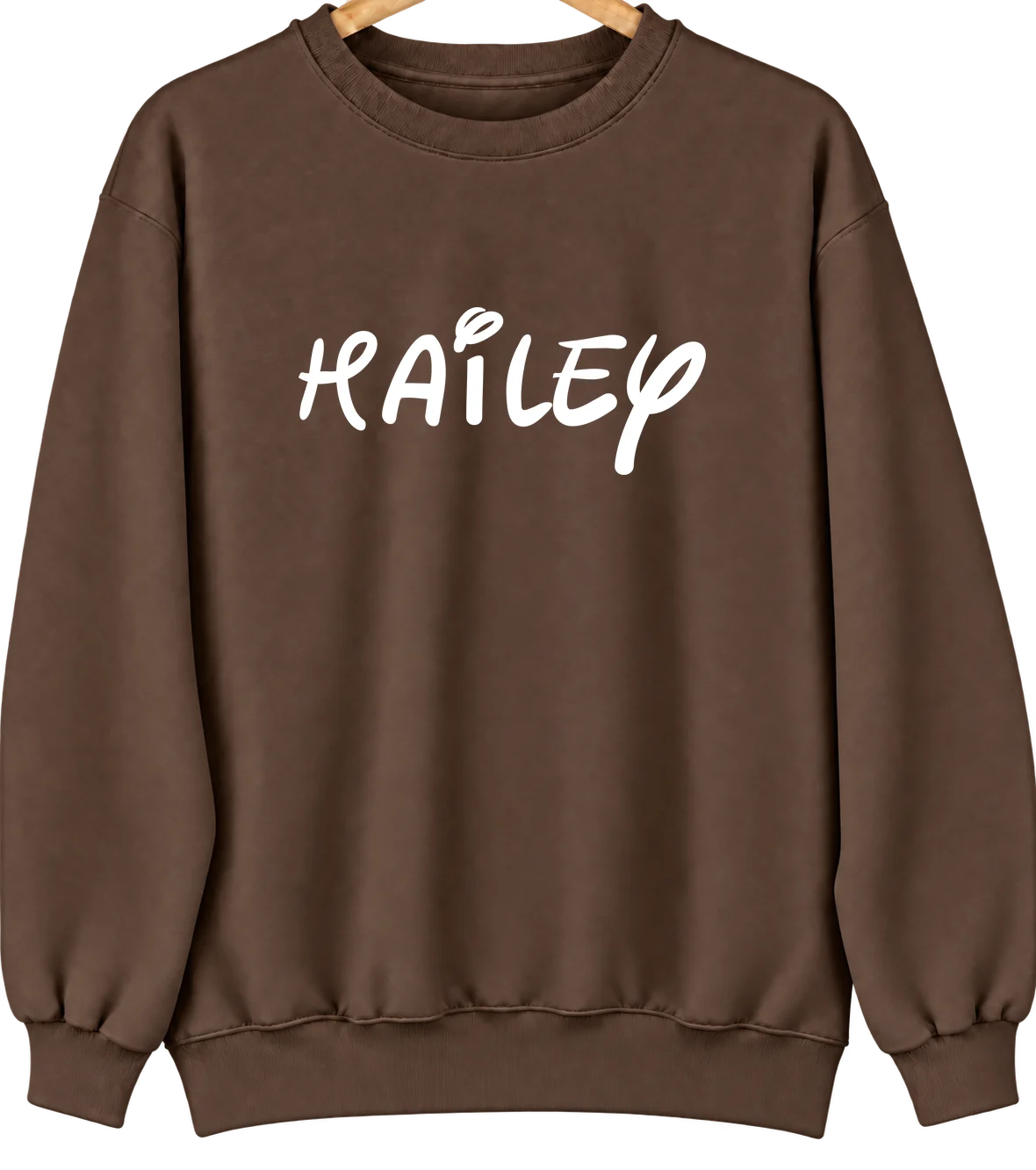 Hailey, Idaho Hometown Crewneck — Brown