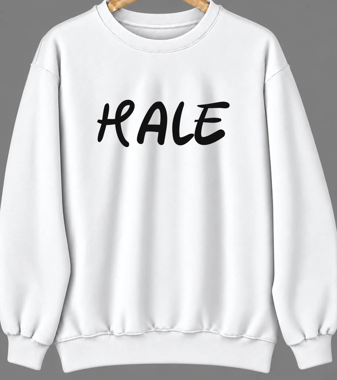 Hale, Missouri Hometown Crewneck — White