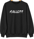 Hallett, Oklahoma Hometown Crewneck — Black