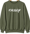 Halsey, Oregon Hometown Crewneck — Military Green
