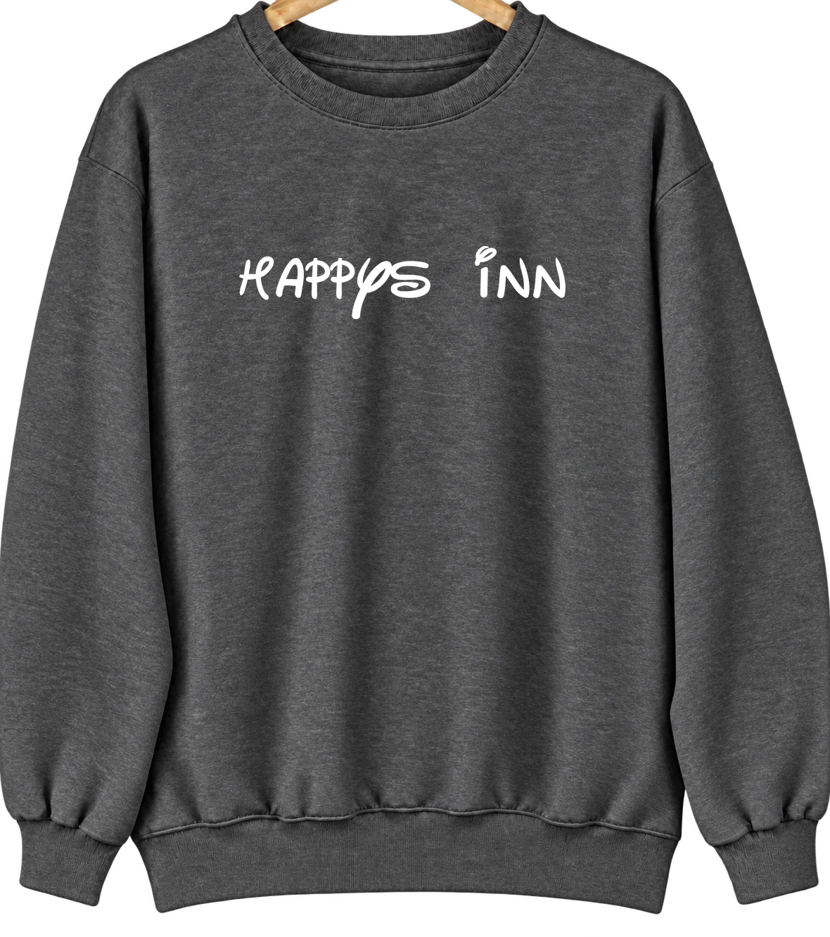 Happys Inn, Montana Hometown Crewneck — Dark Heather