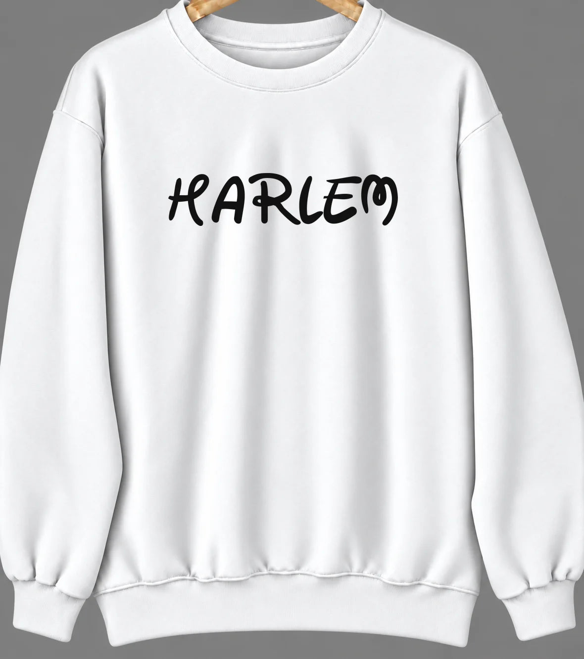 Harlem, Florida Hometown Crewneck — White