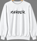 Harper, Kansas Hometown Crewneck — White
