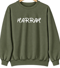 Harrah, Oklahoma Hometown Crewneck — Military Green