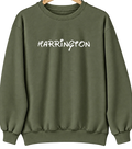 Harrington, Delaware Hometown Crewneck — Military Green