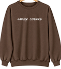 Harvey Cedars, New Jersey Hometown Crewneck — Brown