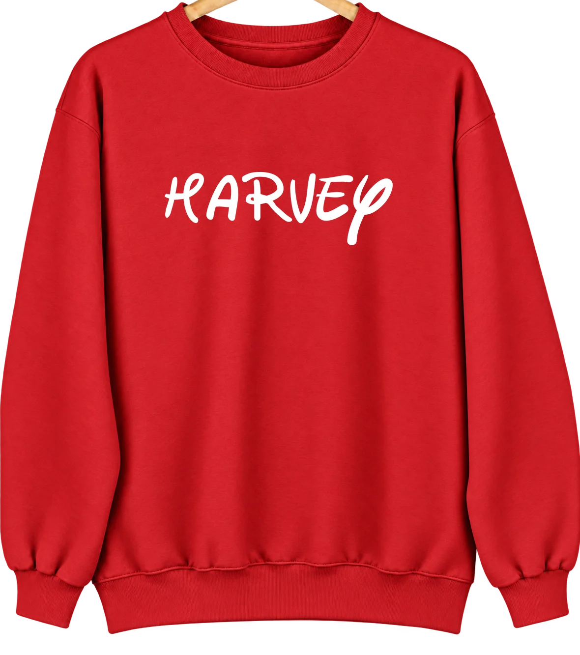 Harvey, Illinois Hometown Crewneck — Red