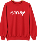 Hatley, Wisconsin Hometown Crewneck — Red