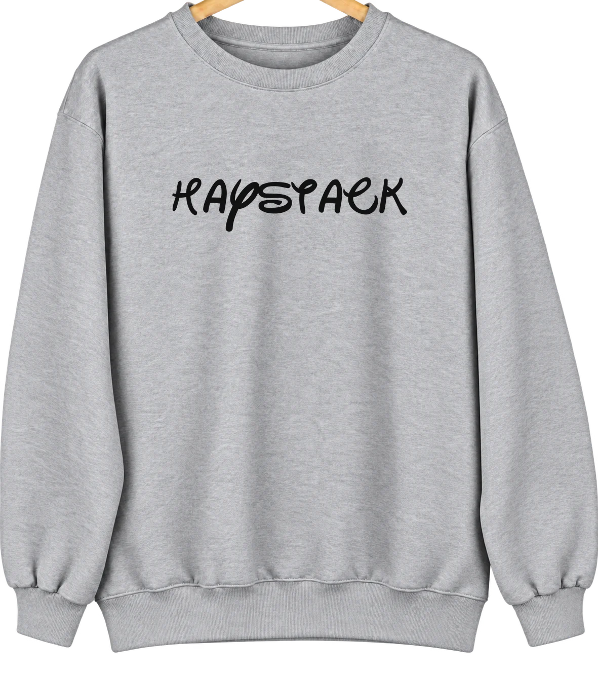 Haystack, New Mexico Hometown Crewneck — Sport Grey