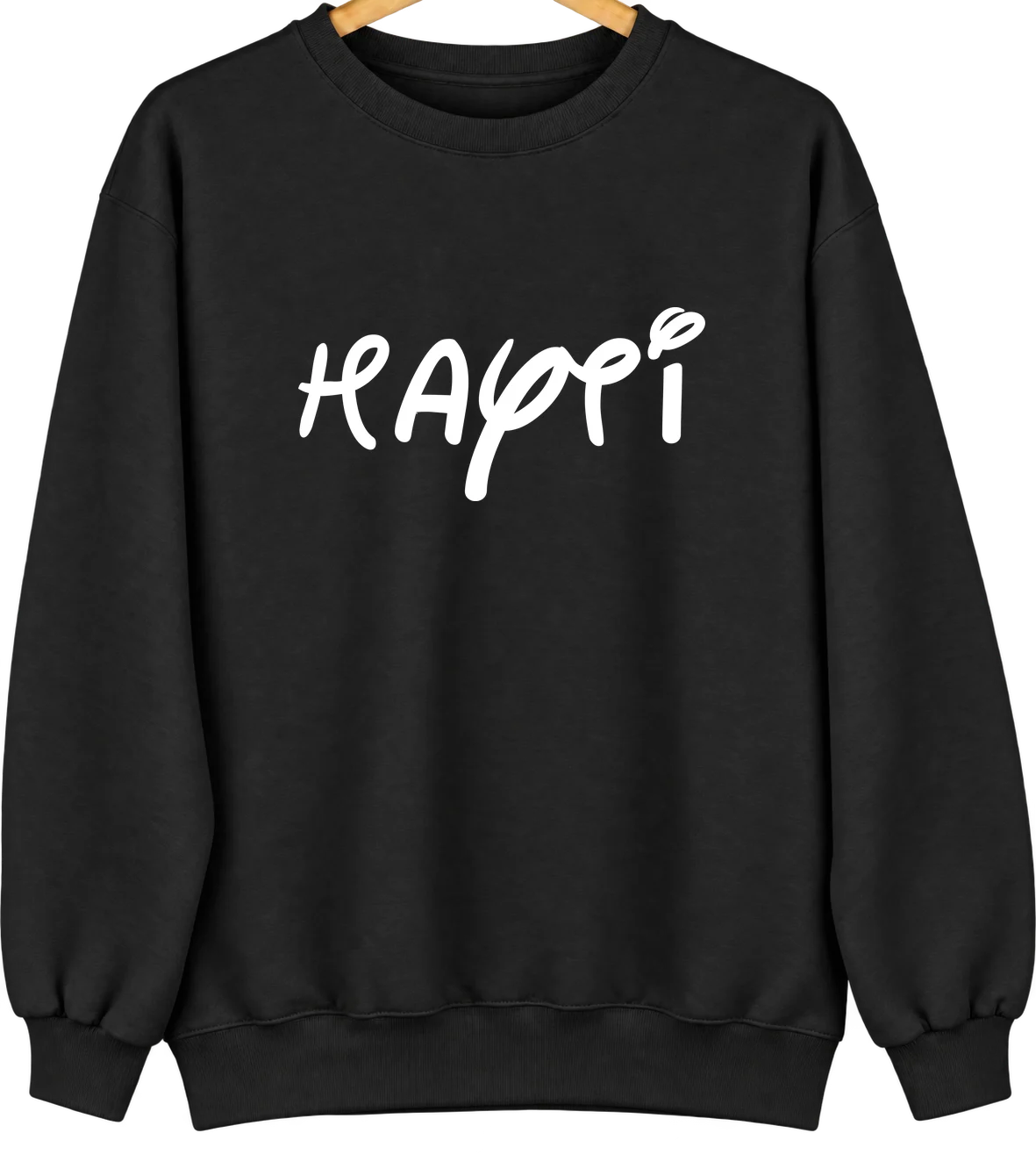 Hayti, South Dakota Hometown Crewneck — Black