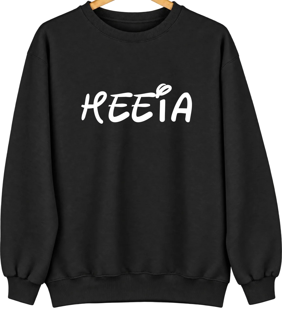 Heeia, Hawaii Hometown Crewneck — Black