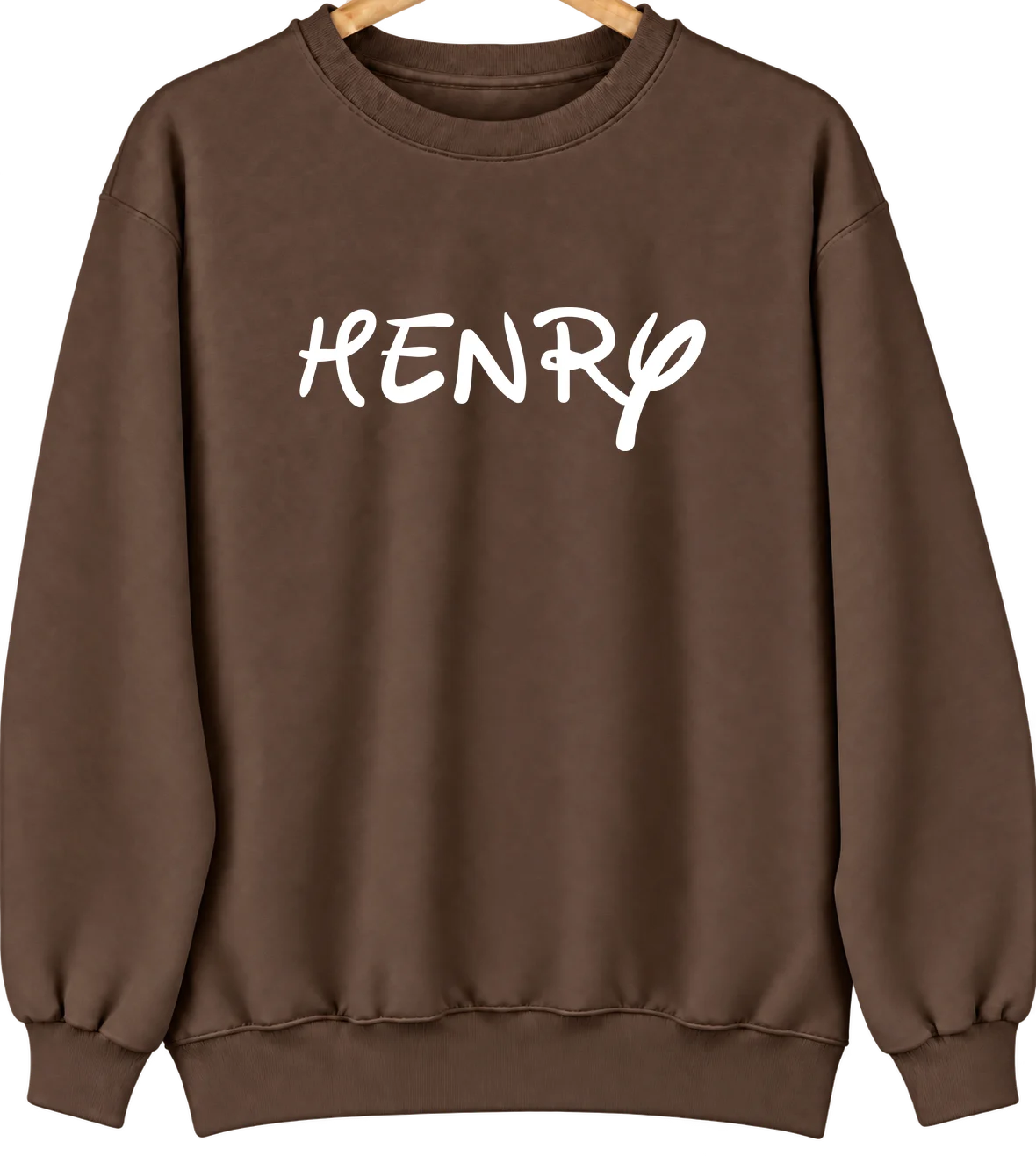 Henry, Illinois Hometown Crewneck — Brown