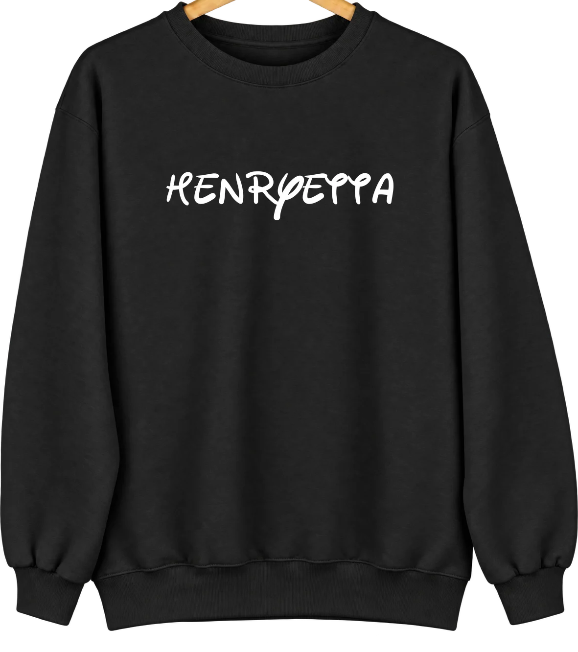 Henryetta, Oklahoma Hometown Crewneck — Black