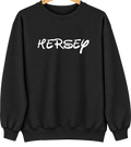 Hersey, Michigan Hometown Crewneck — Black