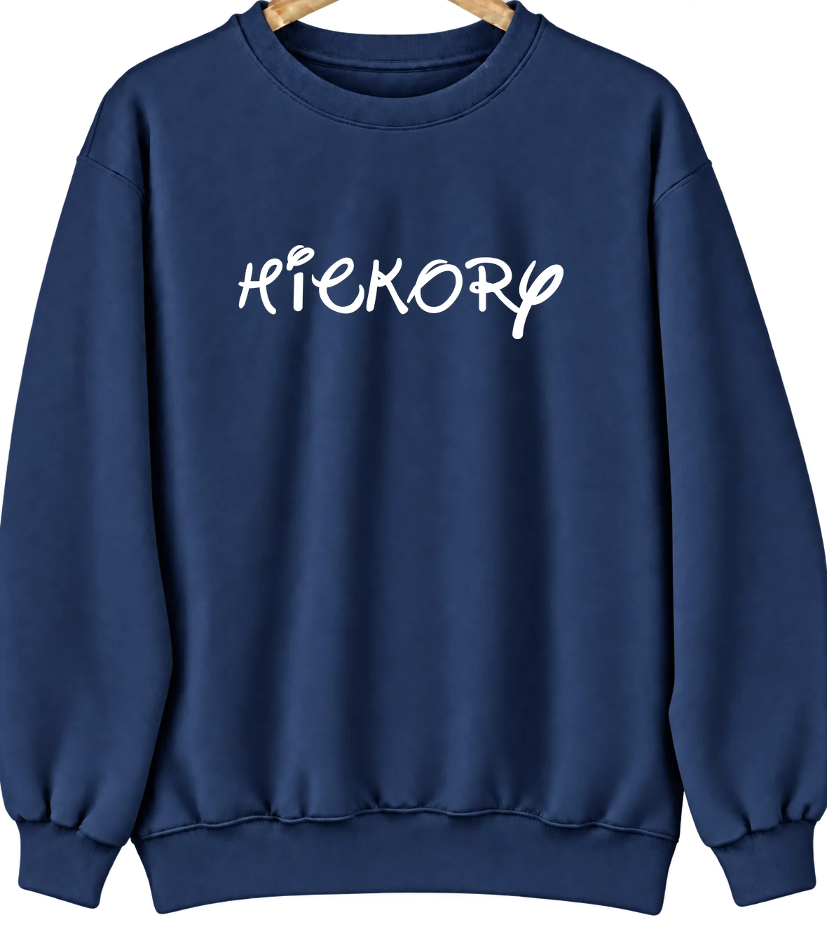 Hickory, Oklahoma Hometown Crewneck — Navy