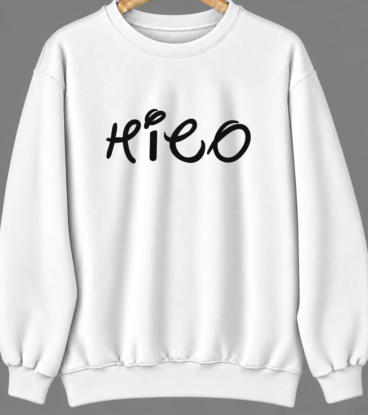 Hico, West Virginia Hometown Crewneck — White