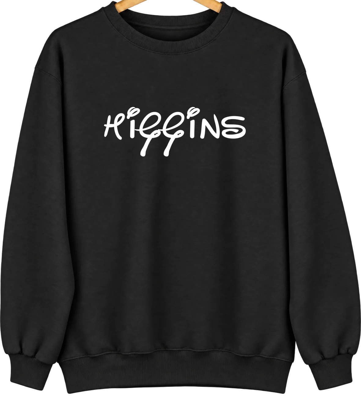 Higgins, Texas Hometown Crewneck — Black