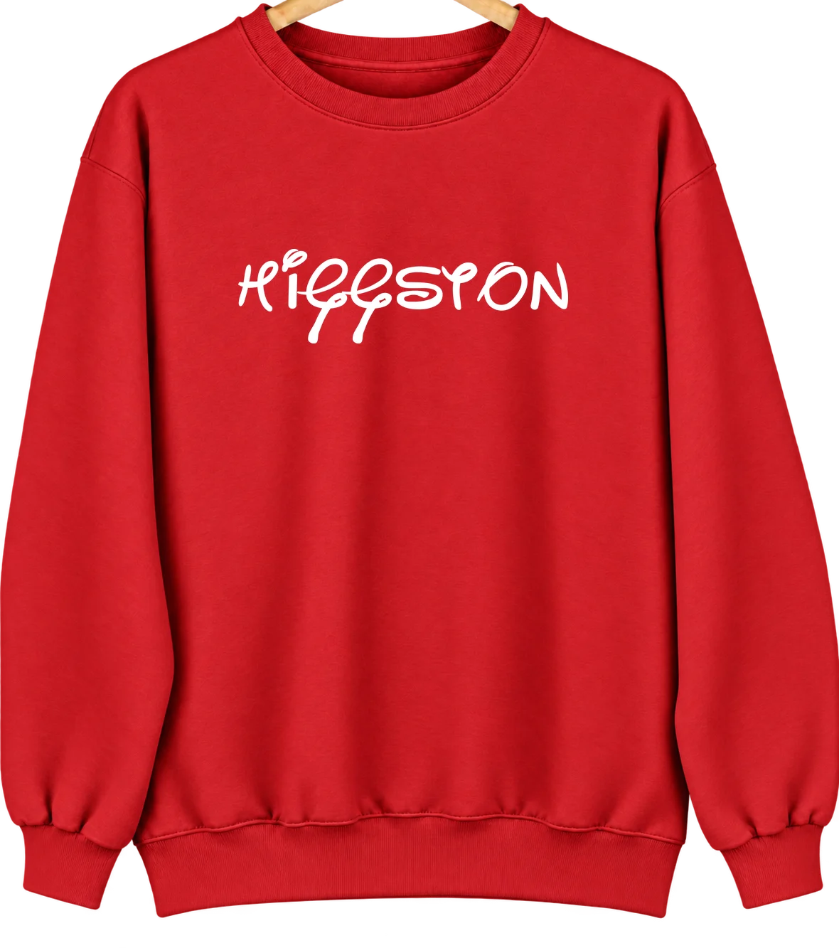 Higgston, Georgia Hometown Crewneck — Red