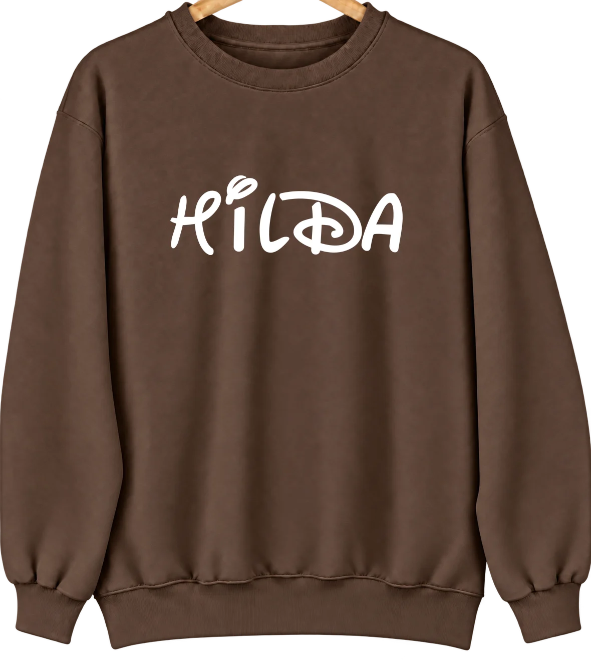 Hilda, South Carolina Hometown Crewneck — Brown