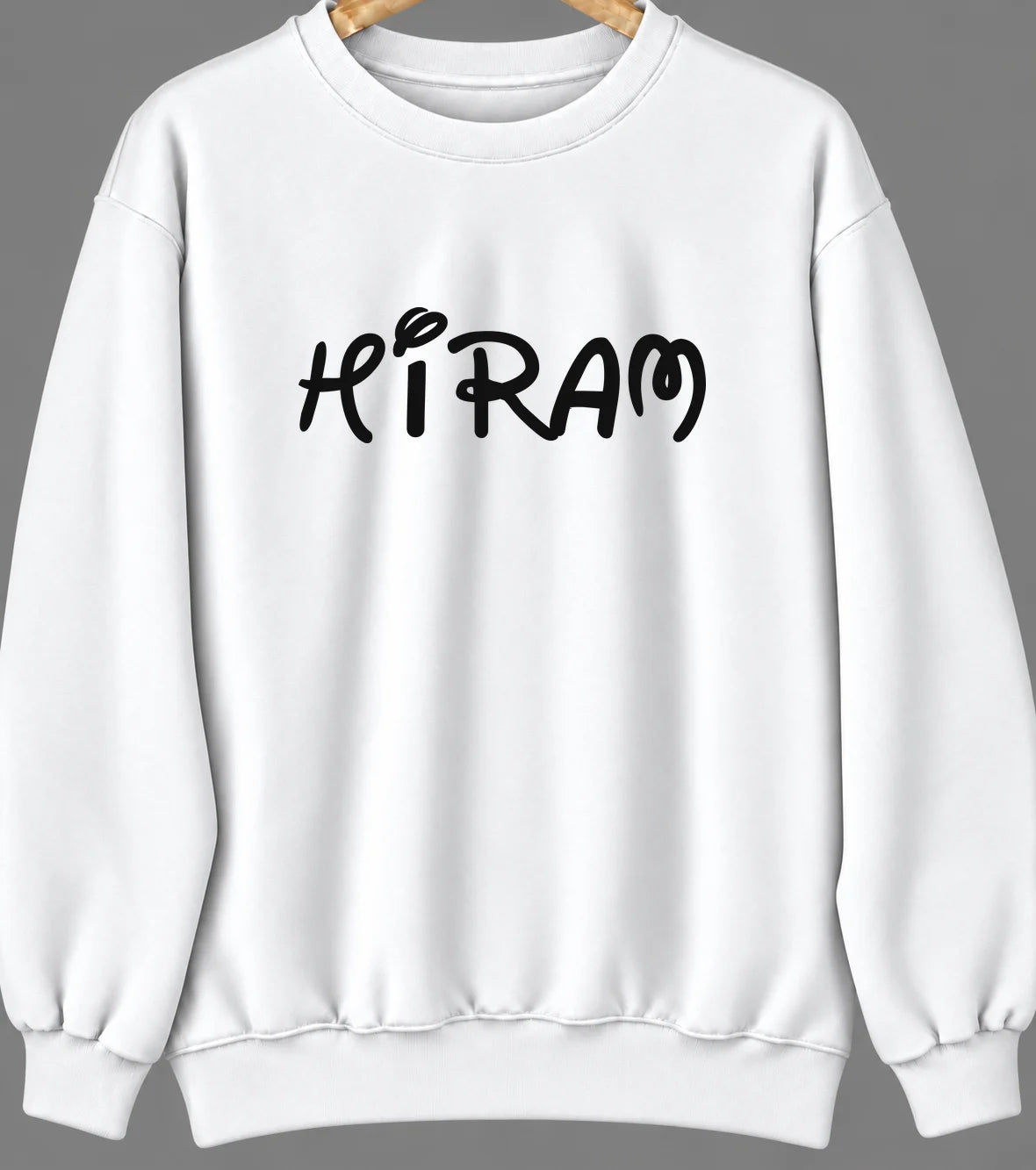 Hiram, Georgia Hometown Crewneck — White