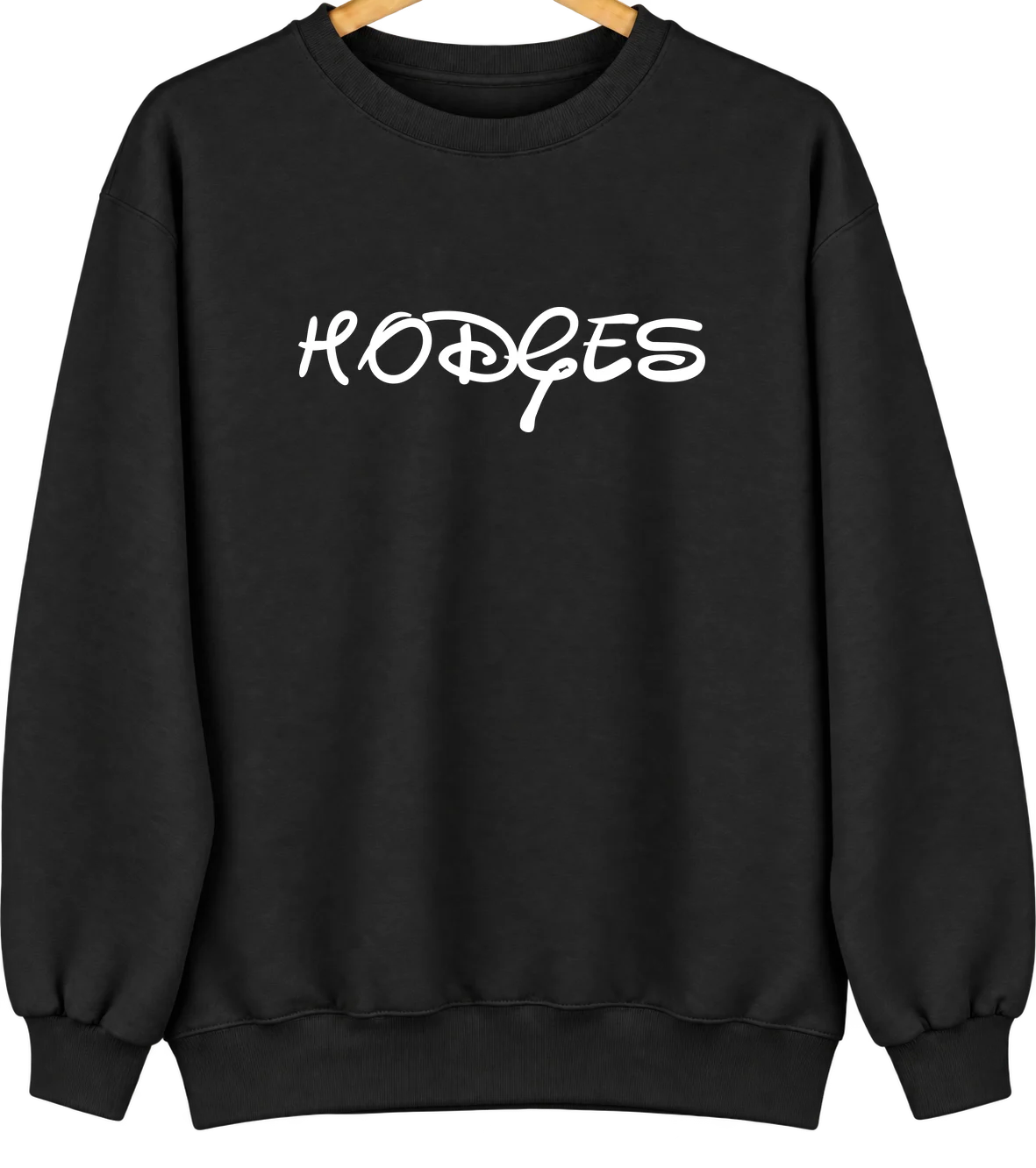 Hodges, Alabama Hometown Crewneck — Black