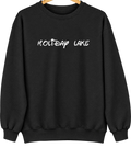 Holiday Lake, Iowa Hometown Crewneck — Black