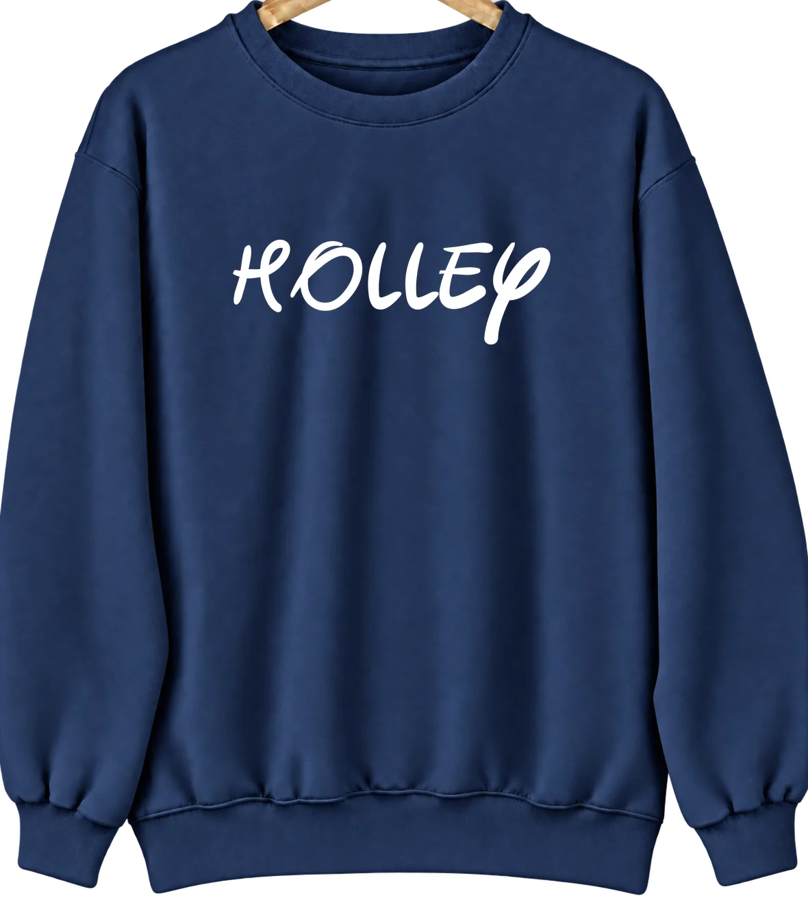 Holley, New York Hometown Crewneck — Navy