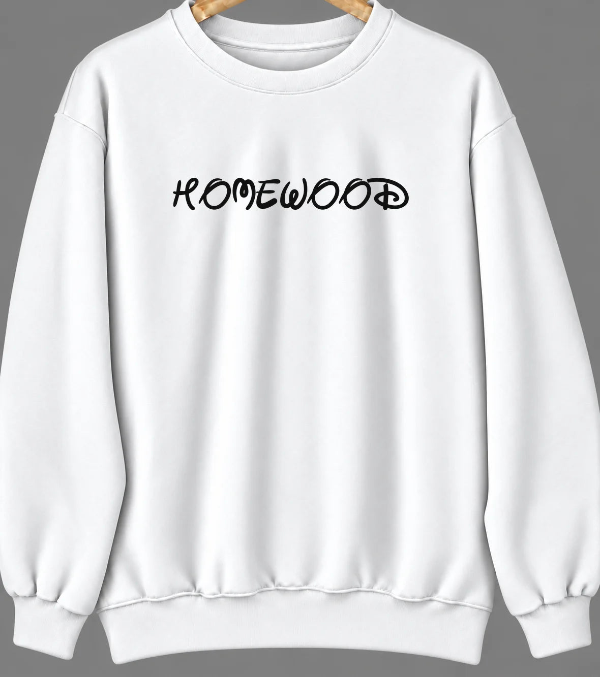 Homewood, Illinois Hometown Crewneck — White