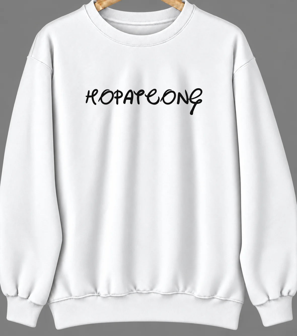 Hopatcong, New Jersey Hometown Crewneck — White