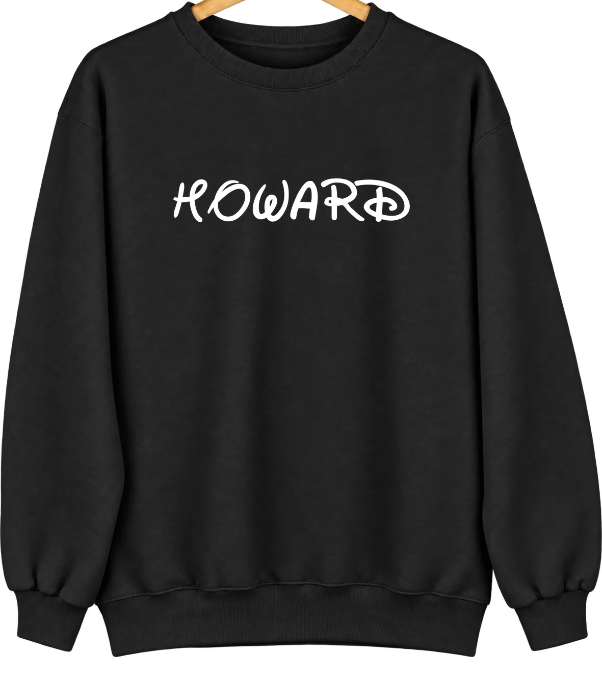 Howard, Wisconsin Hometown Crewneck — Black