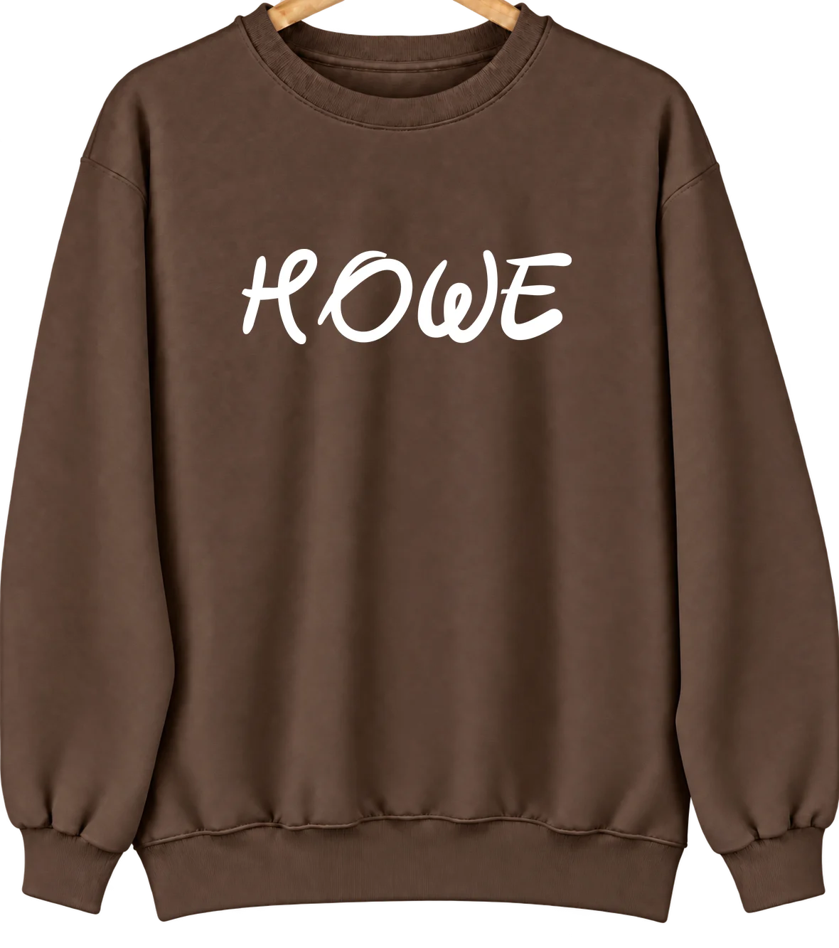 Howe, Indiana Hometown Crewneck — Brown