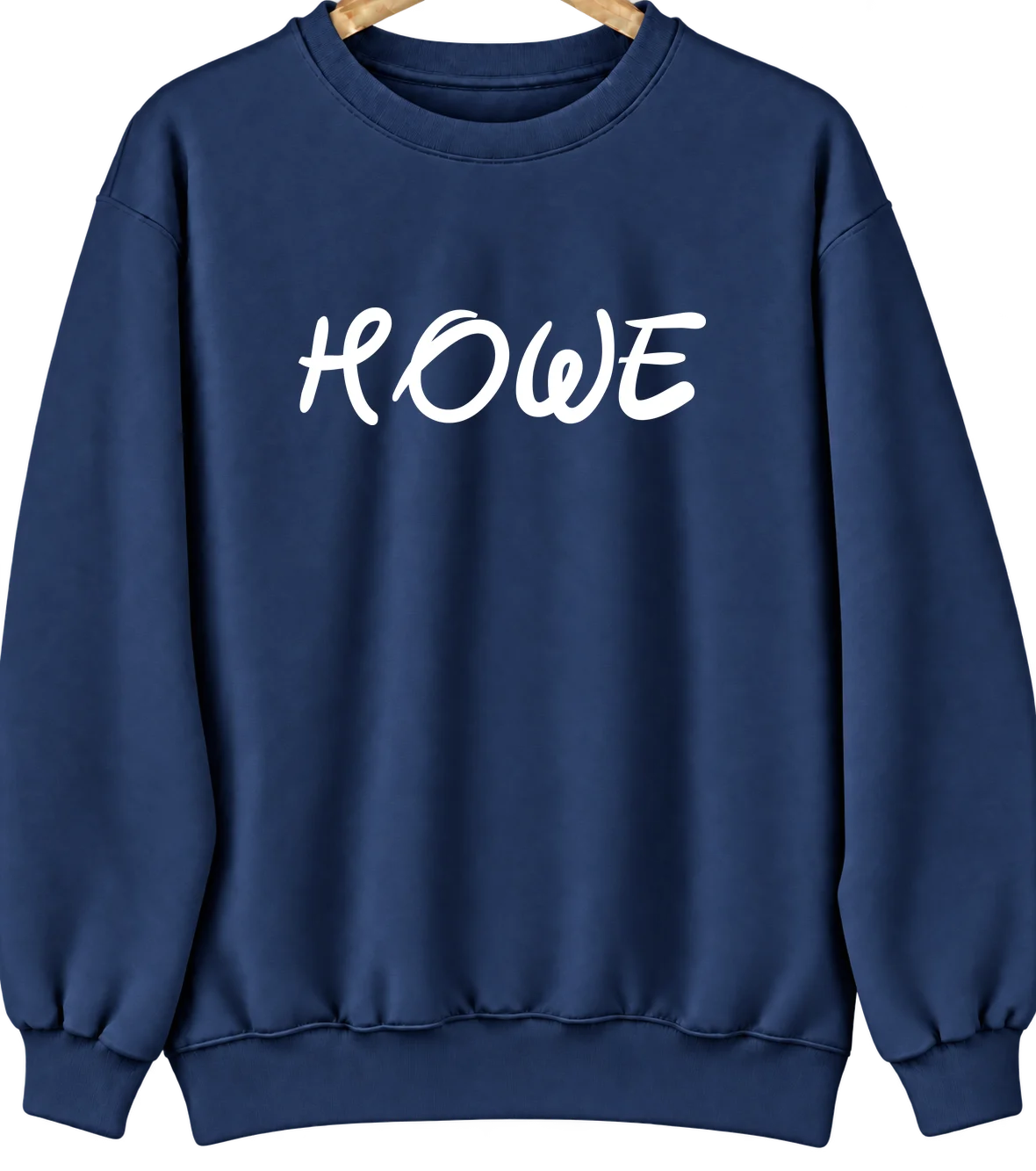 Howe, Oklahoma Hometown Crewneck — Navy
