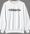 Hudson, Iowa Hometown Crewneck — White