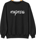Hughes, Arkansas Hometown Crewneck — Black