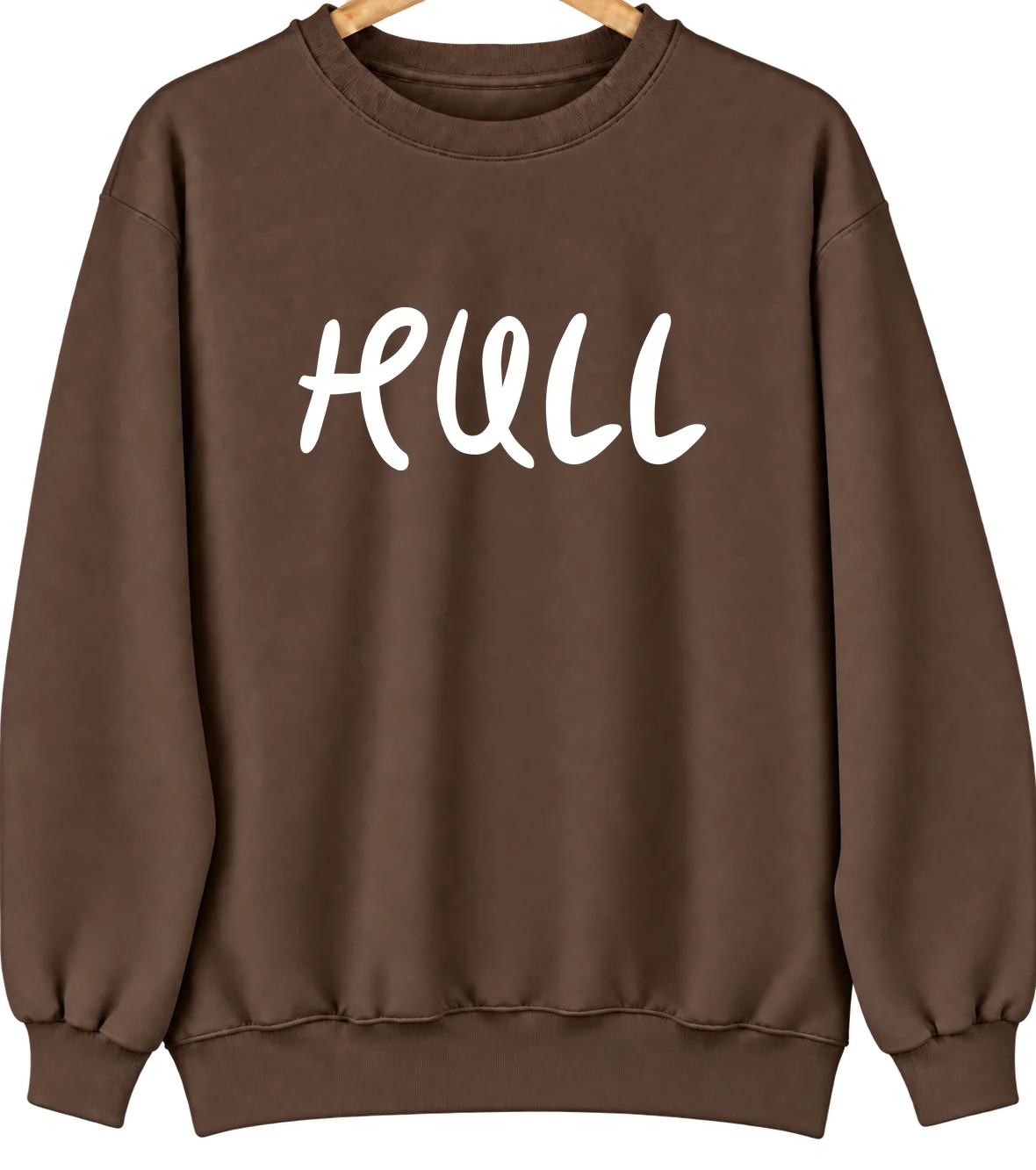 Hull, Georgia Hometown Crewneck — Brown