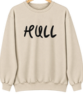 Hull, Illinois Hometown Crewneck — Sand