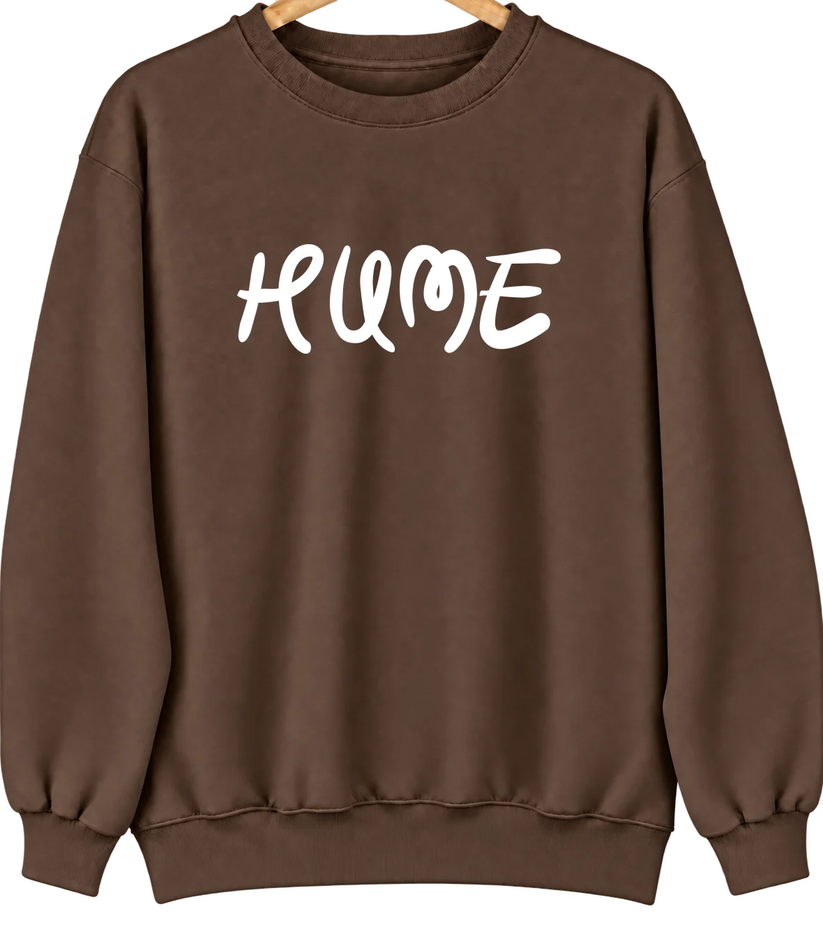 Hume, Missouri Hometown Crewneck — Brown