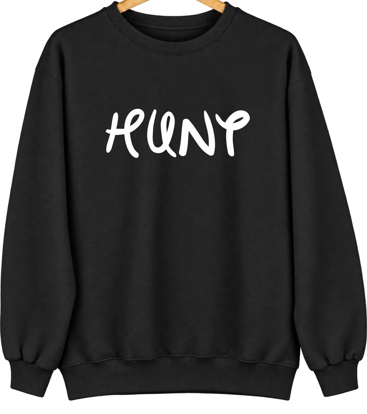 Hunt, New York Hometown Crewneck — Black