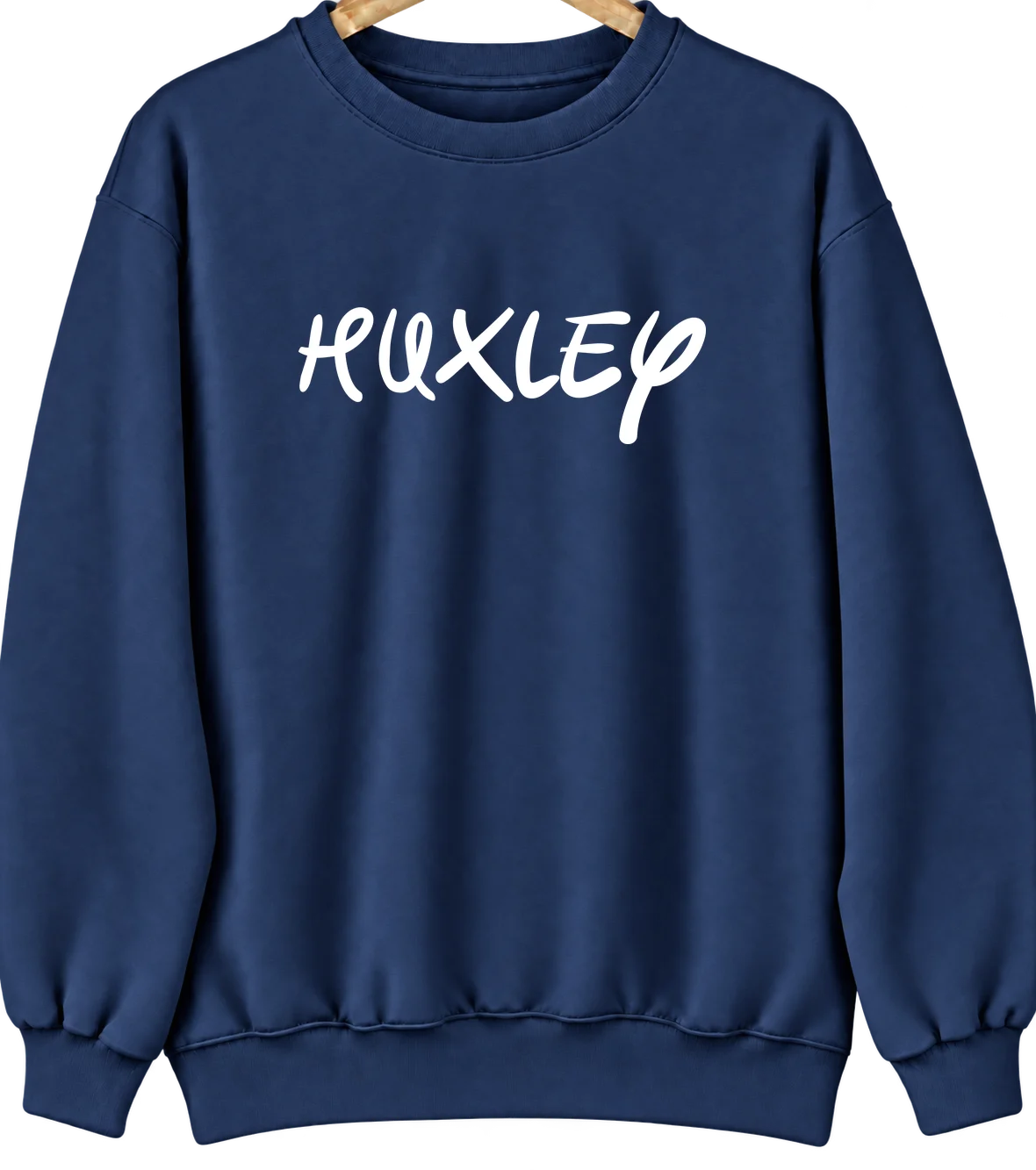 Huxley, Iowa Hometown Crewneck — Navy