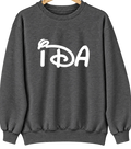 Ida, Michigan Hometown Crewneck — Dark Heather