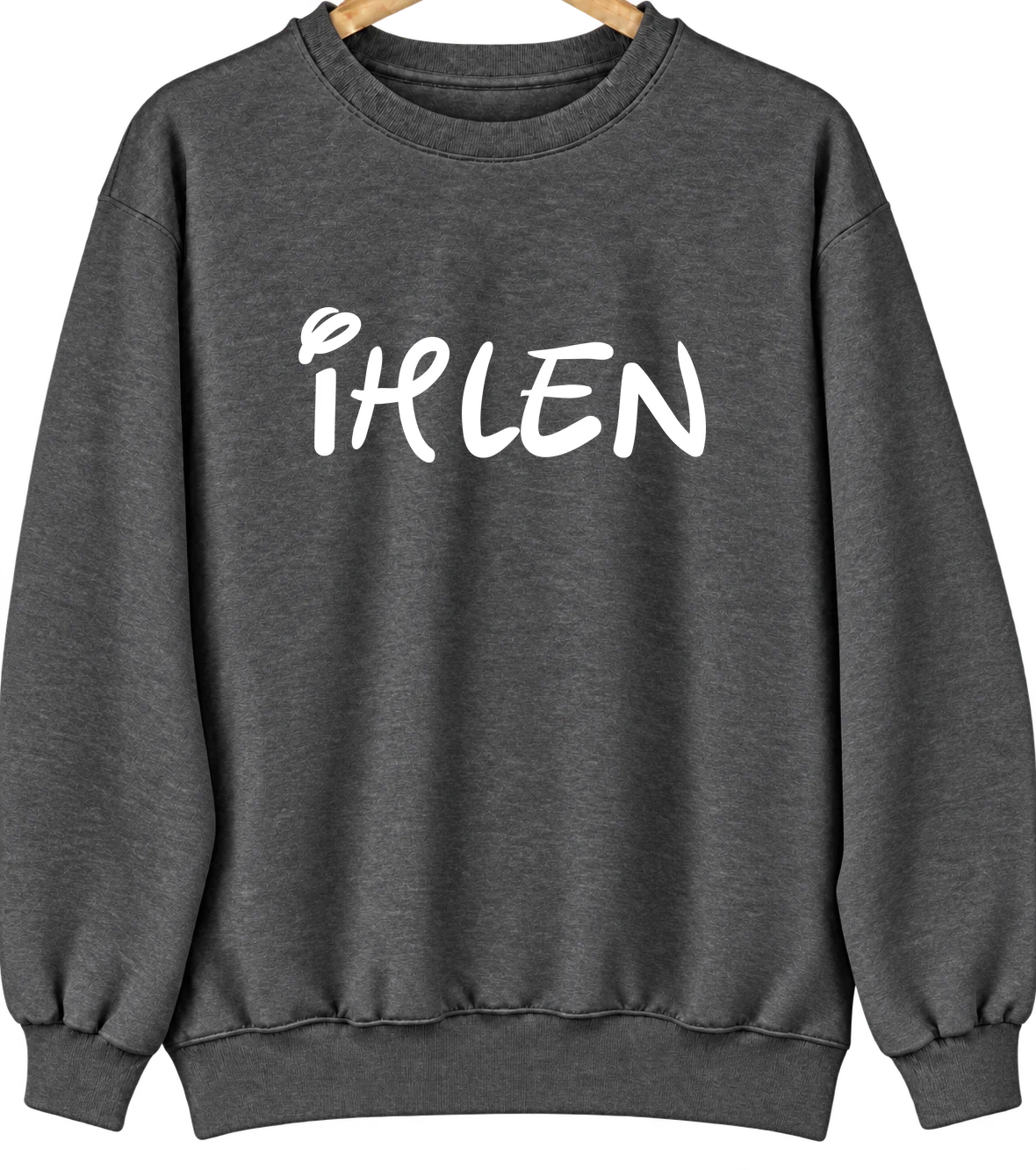 Ihlen, Minnesota Hometown Crewneck — Dark Heather