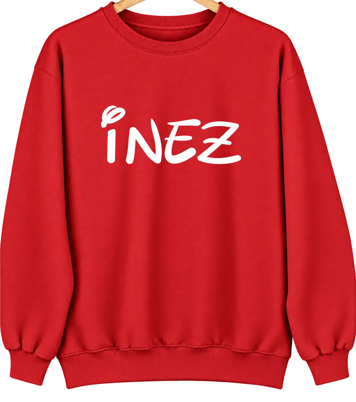 Inez, Texas Hometown Crewneck — Red