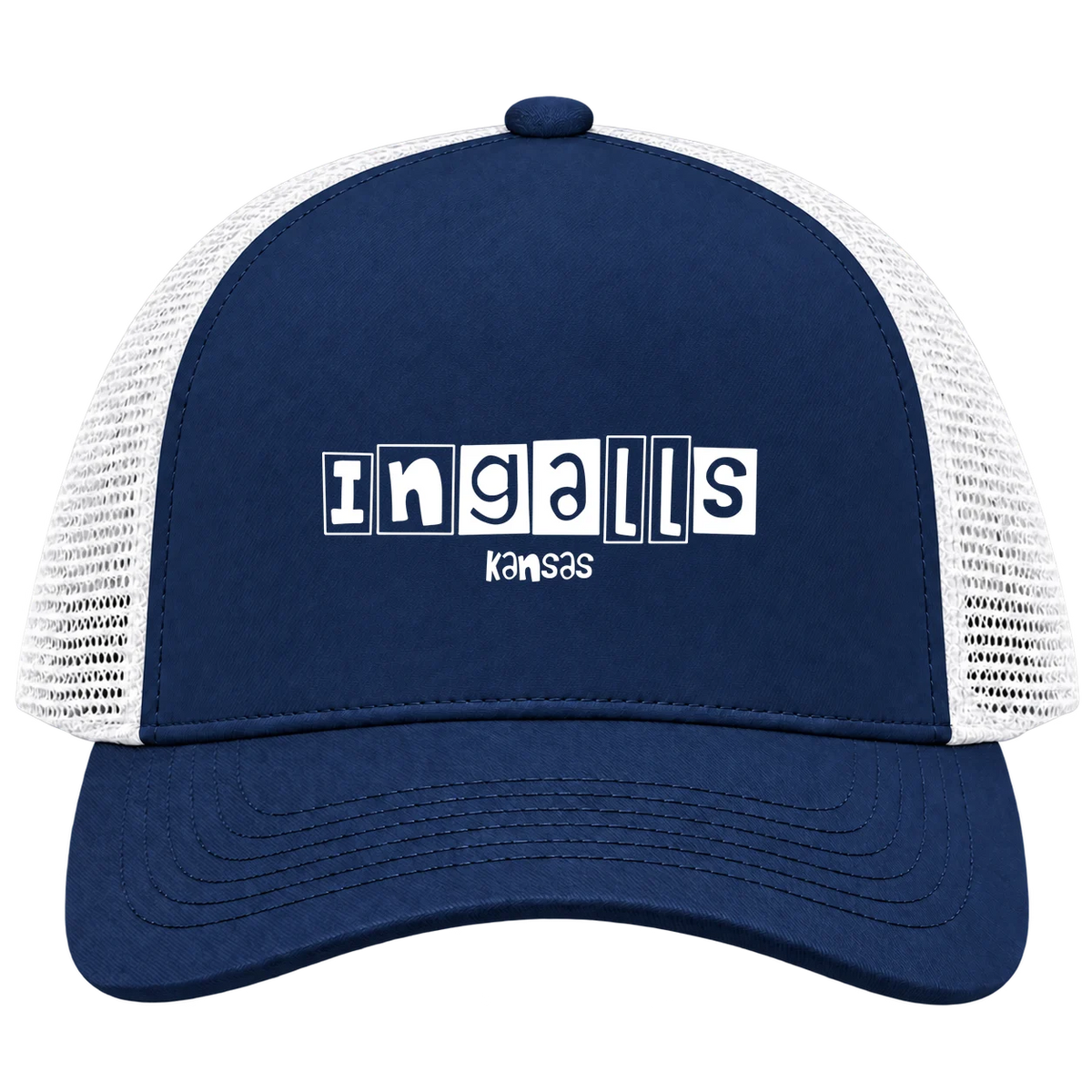 Ingalls, Kansas Hometown Trucker Cap