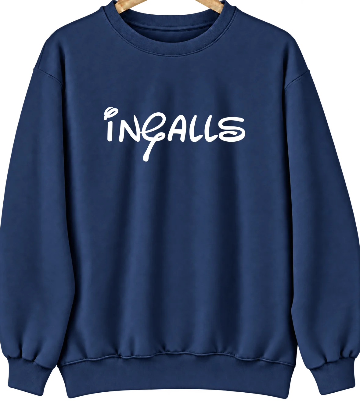 Ingalls, Oklahoma Hometown Crewneck — Navy