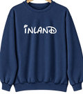 Inland, Nebraska Hometown Crewneck — Navy