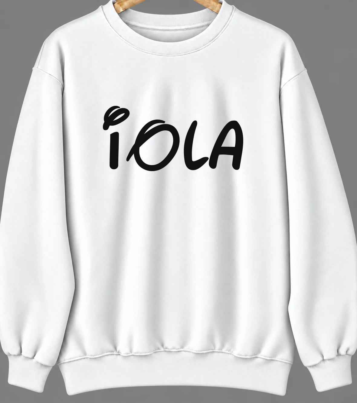 Iola, Wisconsin Hometown Crewneck — White