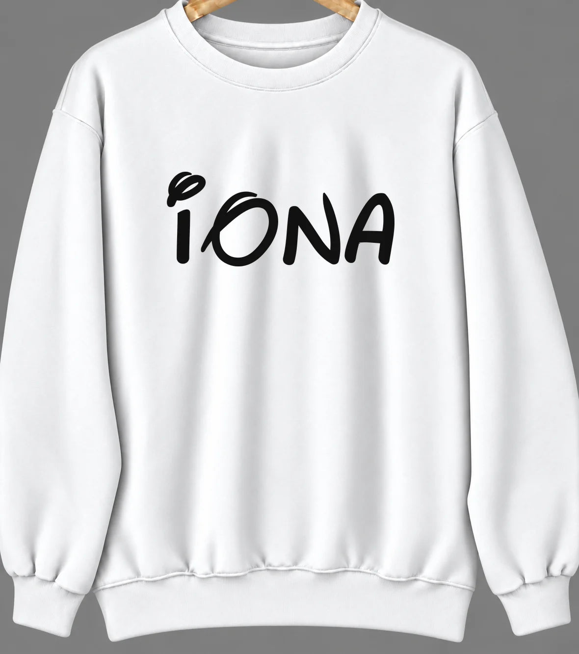 Iona, Idaho Hometown Crewneck — White